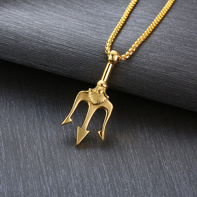Neptune's trident necklace