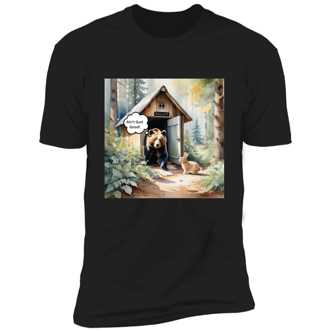 BATHROOM Bear 1 NL3600 Premium Short Sleeve T-Shirt