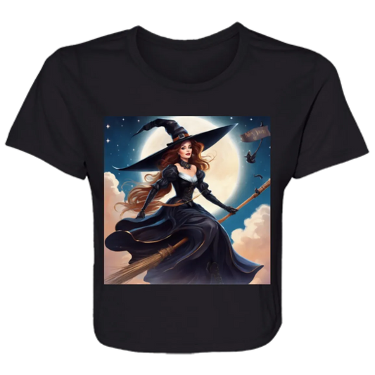 B8882 Ladies' Flowy Cropped Tee - CEW Store