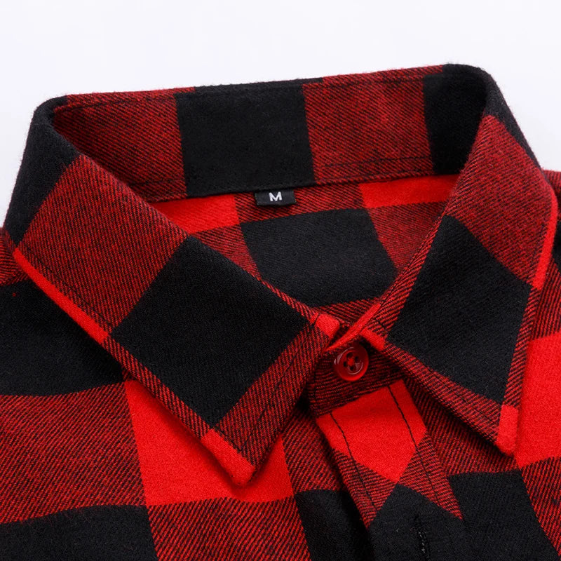 Men's Shirt Classic Plaid Long Sleeve