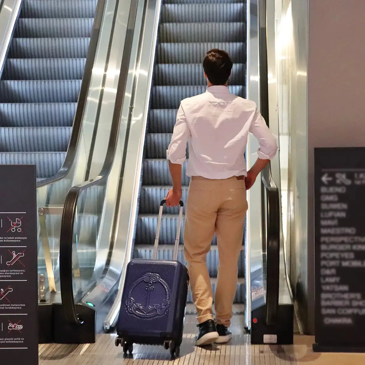 Biggdesign Ocean Carry On Luggage, Blue, Small - CEW Store