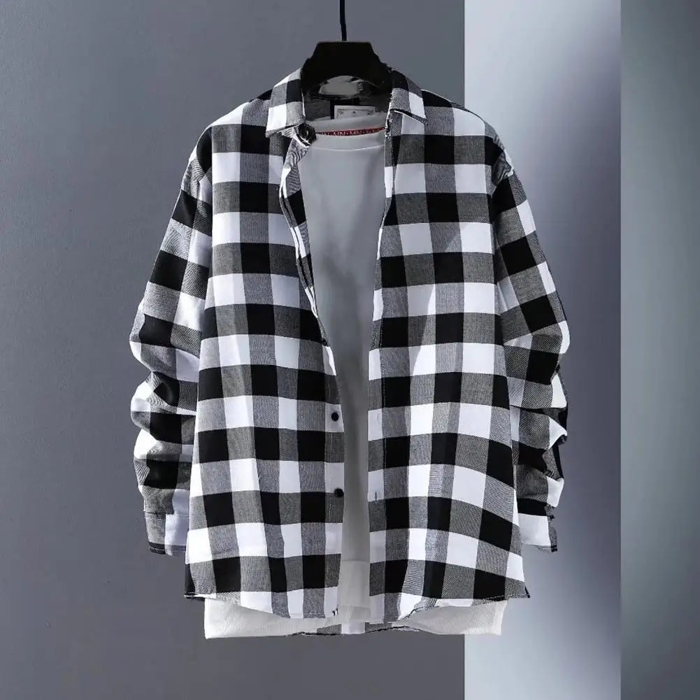 Men's Long Sleeve Korean Shirt