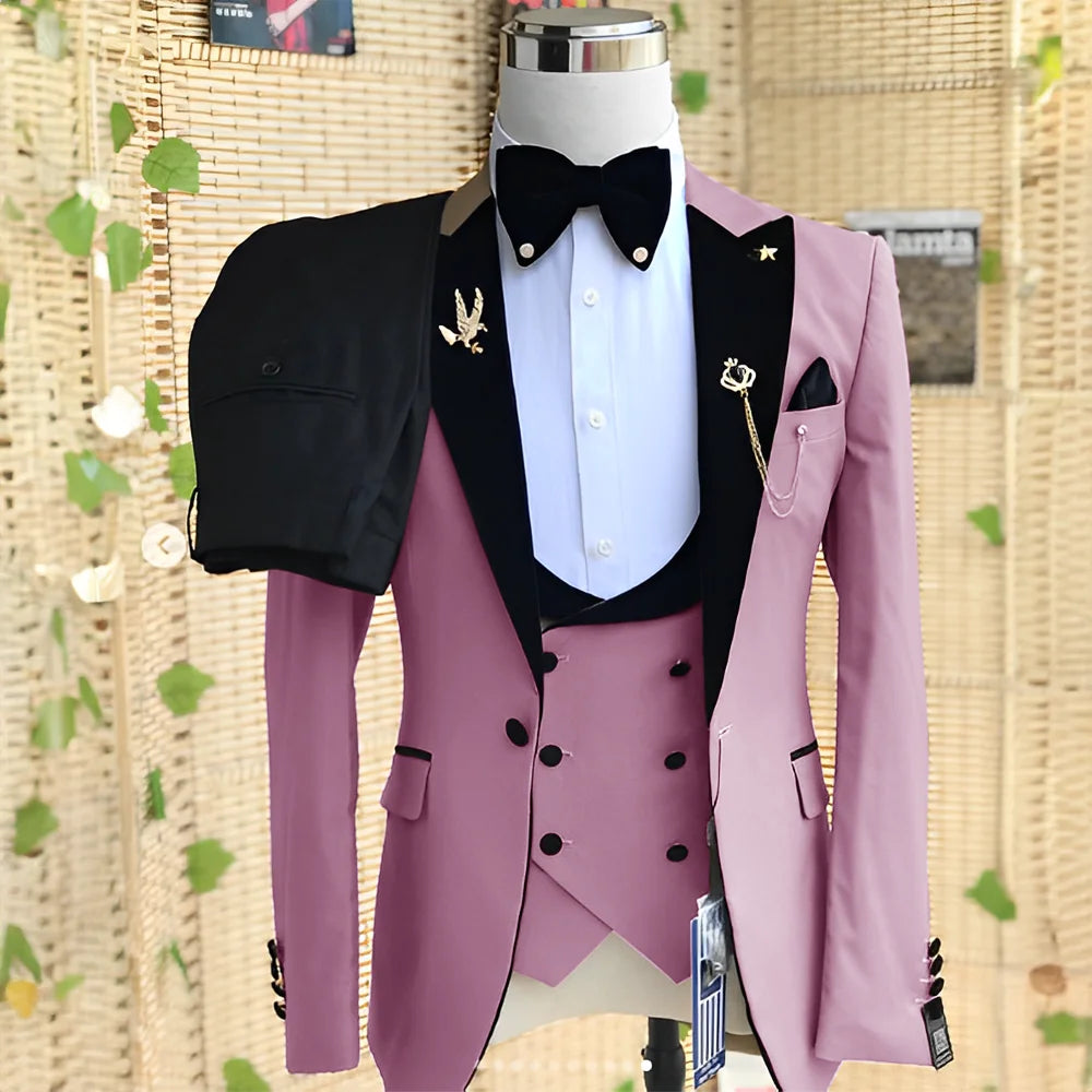 Groom Tuxedo Formal Blazer Elegant Suit for Men