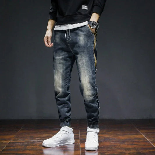 Slim Fit Man Cowboy Pants Skinny Tight Trousers Jeans