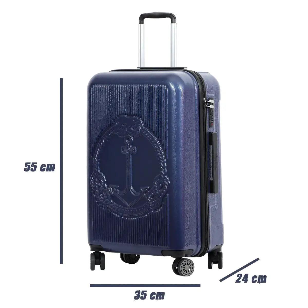 Biggdesign Ocean Carry On Luggage, Blue, Small - CEW Store