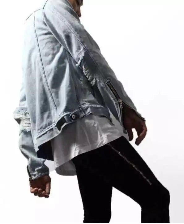 Slim Fit Black Wash Jeans with Zipper Closure