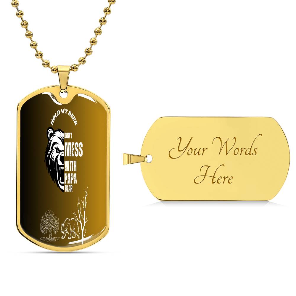 Luxury Graphic Dog Tag Necklace