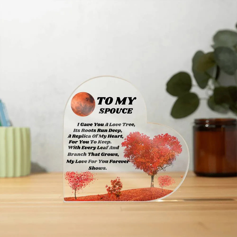 Acrylic Heart Plaque - CEW Store