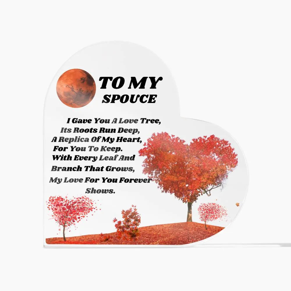 Acrylic Heart Plaque - CEW Store