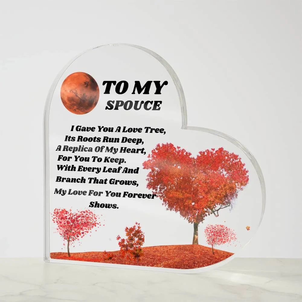 Acrylic Heart Plaque - CEW Store