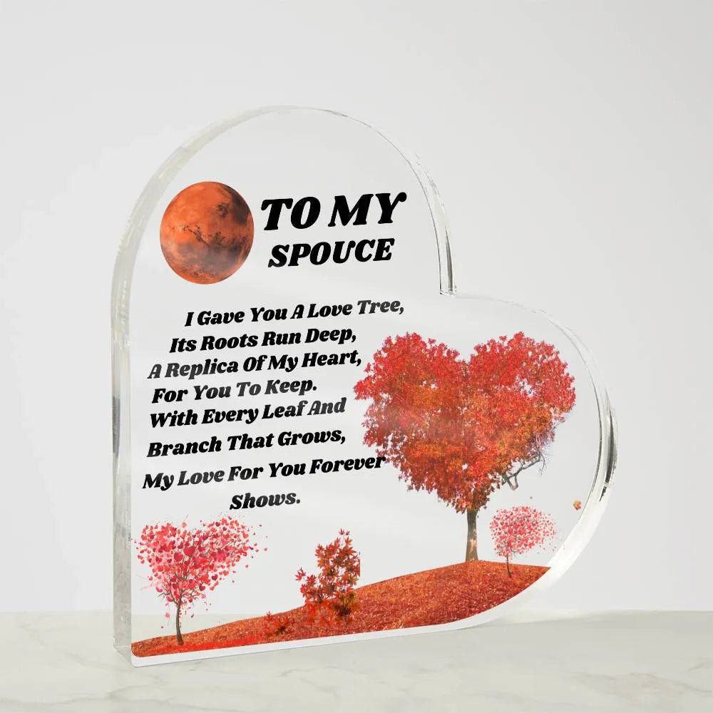 Acrylic Heart Plaque - CEW Store