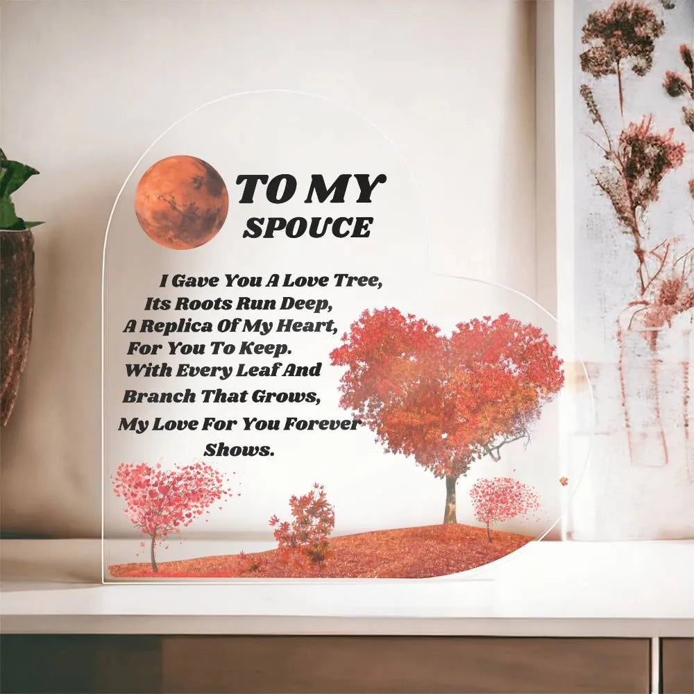 Acrylic Heart Plaque - CEW Store