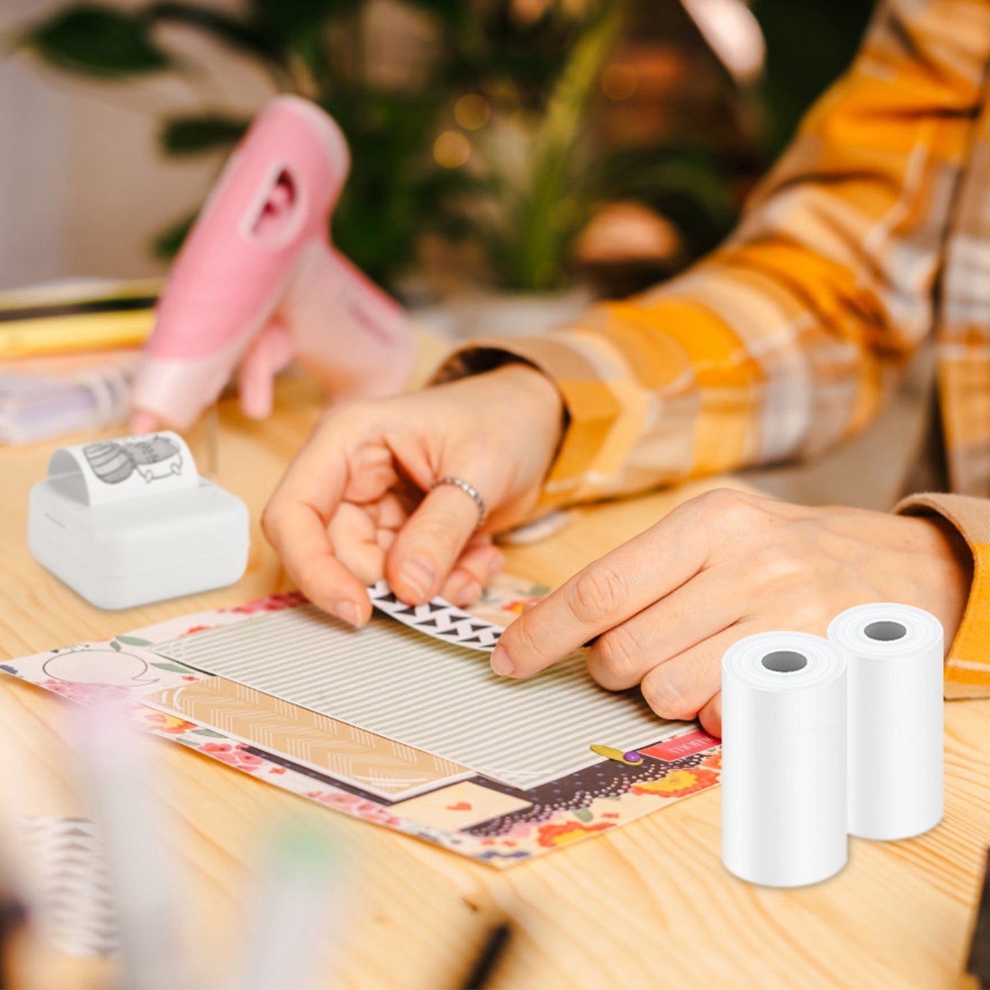 5 Rolls Regular Printer Paper Plate Mini