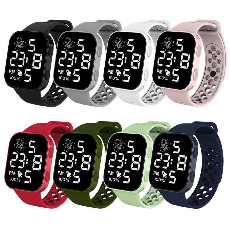 Men Women Sports Army Military Silicone Watch