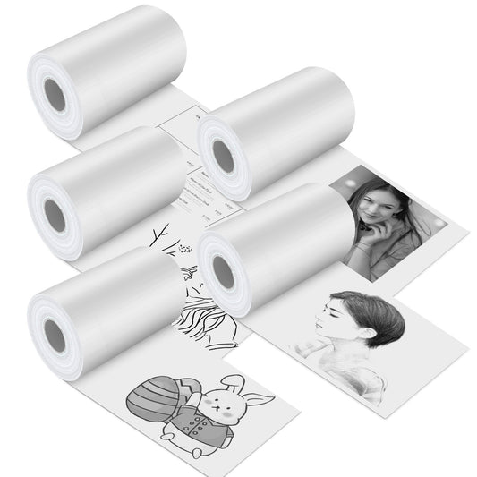 5 Rolls Regular Printer Paper Plate Mini