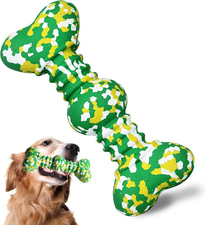 Dog Chew Toy For Aggressive Chewers Large Breed Tough Durable Dog Toys For Medium Large Dogs Indestructible Natural Rubber Bone Toys For Teething