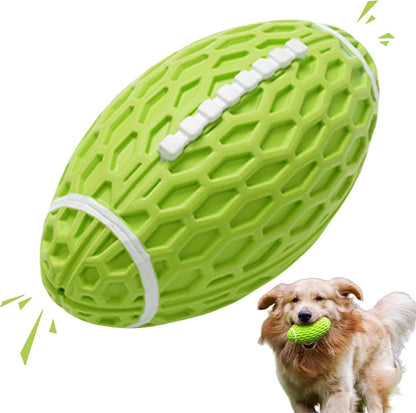 Dog Toys Durable And Squeaky Rugby Dog Toy, Perfect For Aggressive Chewers, Large Dogs, And Rough Playtime