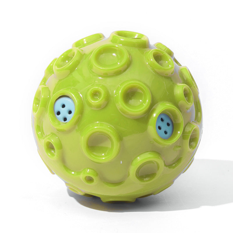 Dog Toy Ball For Aggressive Chewers Interactive Dog Ball Toy With Magical Squeaky Sound Durable Elastic Rubber Pet Chew Toys For Small Medium Large Dogs Relieve Anxiety Toy