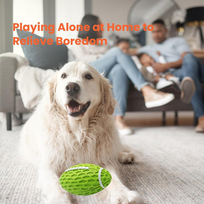 Dog Toys Durable And Squeaky Rugby Dog Toy, Perfect For Aggressive Chewers, Large Dogs, And Rough Playtime