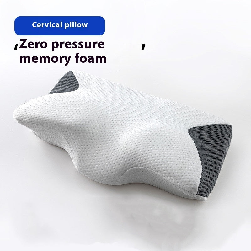 Sleep Cervical Support Horn-shaped Memory Cotton Pillow