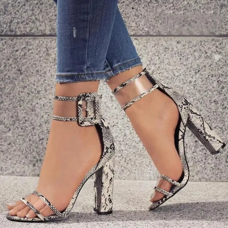 Women's Comfortable Hollow High Heels Sandals - CEW Store