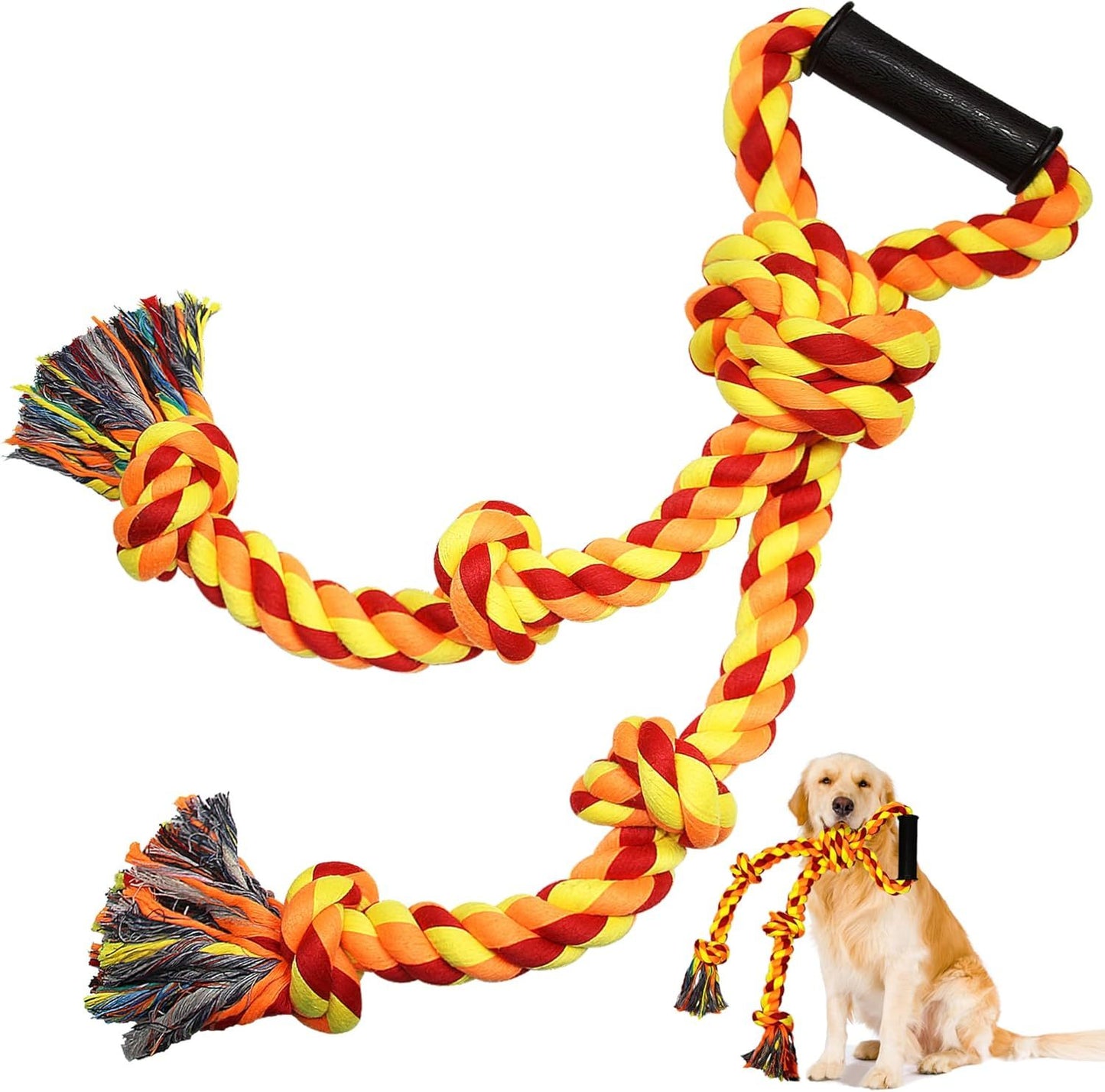 Dog Rope Toys For Aggressive Chewers Large Breeds Tough Dog Chew Toys For Large And Medium Dogs Indestructible Dental Cleaning Dog Tug Of War Toys