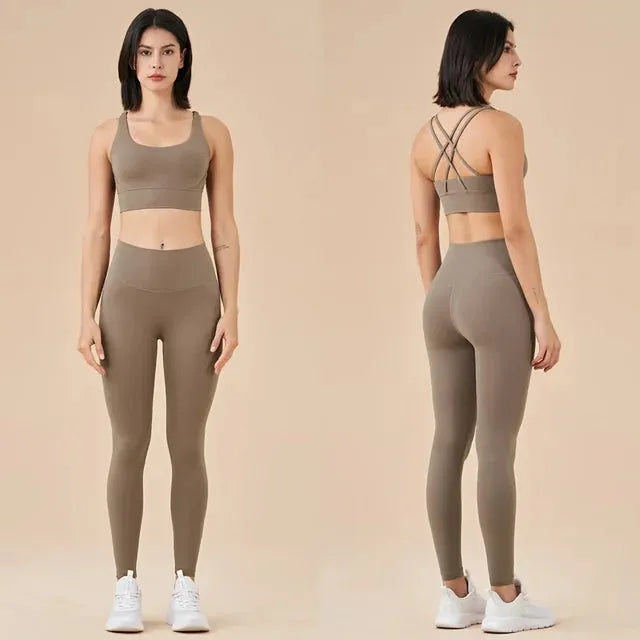 Seamless Yoga Set Gym Fitness Clothing Women Workout Set - CEW Store