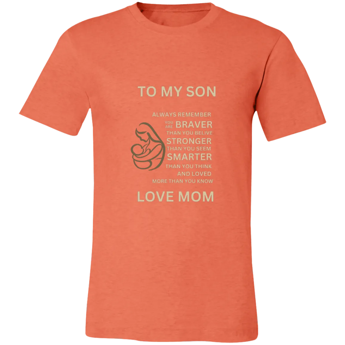 Mom and Son DT 1 3001C Unisex Jersey Short-Sleeve T-Shirt - CEW Store