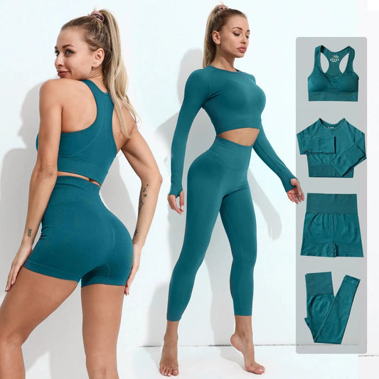 2/3/4PCS Seamless Women Yoga Set Workout - CEW Store