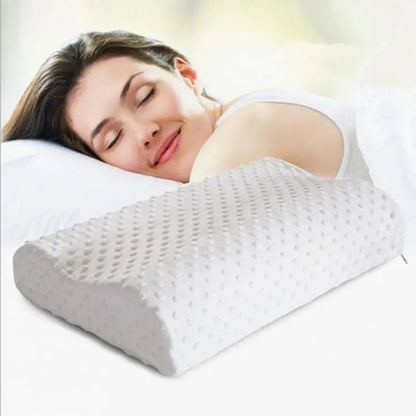 Slow rebound foam memory pillow orthopedic neck care pillow