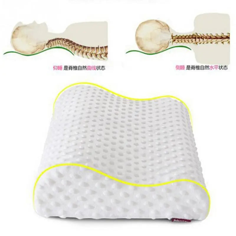 Slow rebound foam memory pillow orthopedic neck care pillow