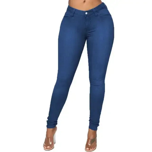 High Elastic Women Skinny Jeans - CEW Store