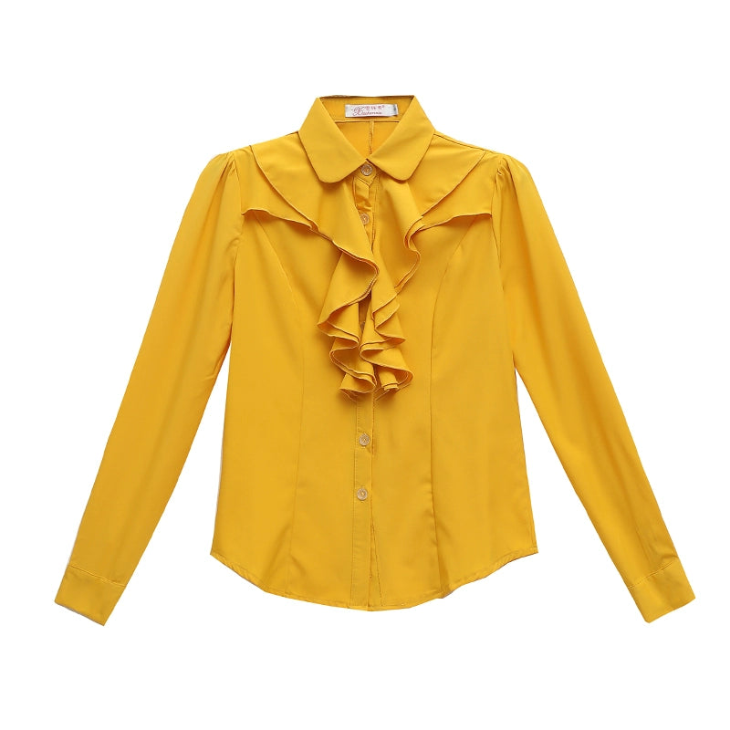 Early Spring New Chiffon Long Sleeve Business Wear Silm Shirt