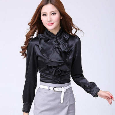 Women's plus Size Early Autumn Top Long Sleeve Shirt