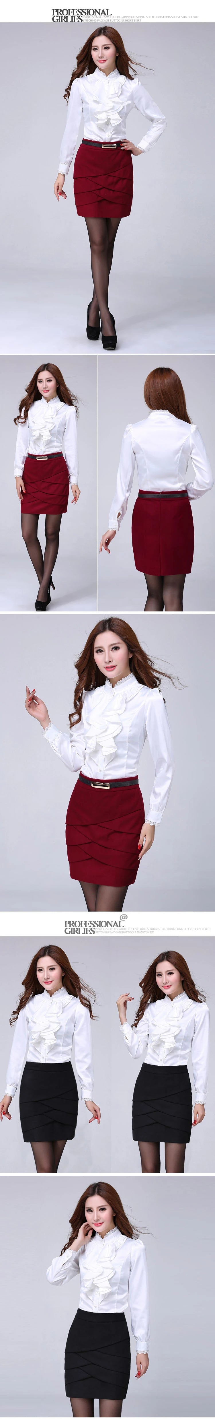 Women's plus Size Early Autumn Top Long Sleeve Shirt