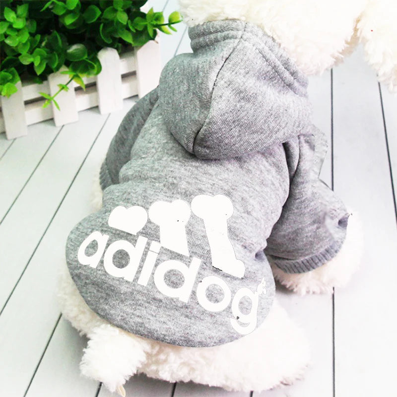 Pet Dog Clothes Adidog Dog Hoodies Autumn Winter Warm Coat for Large Dogs Jacket Sweater Puppy French Bulldog Clothing