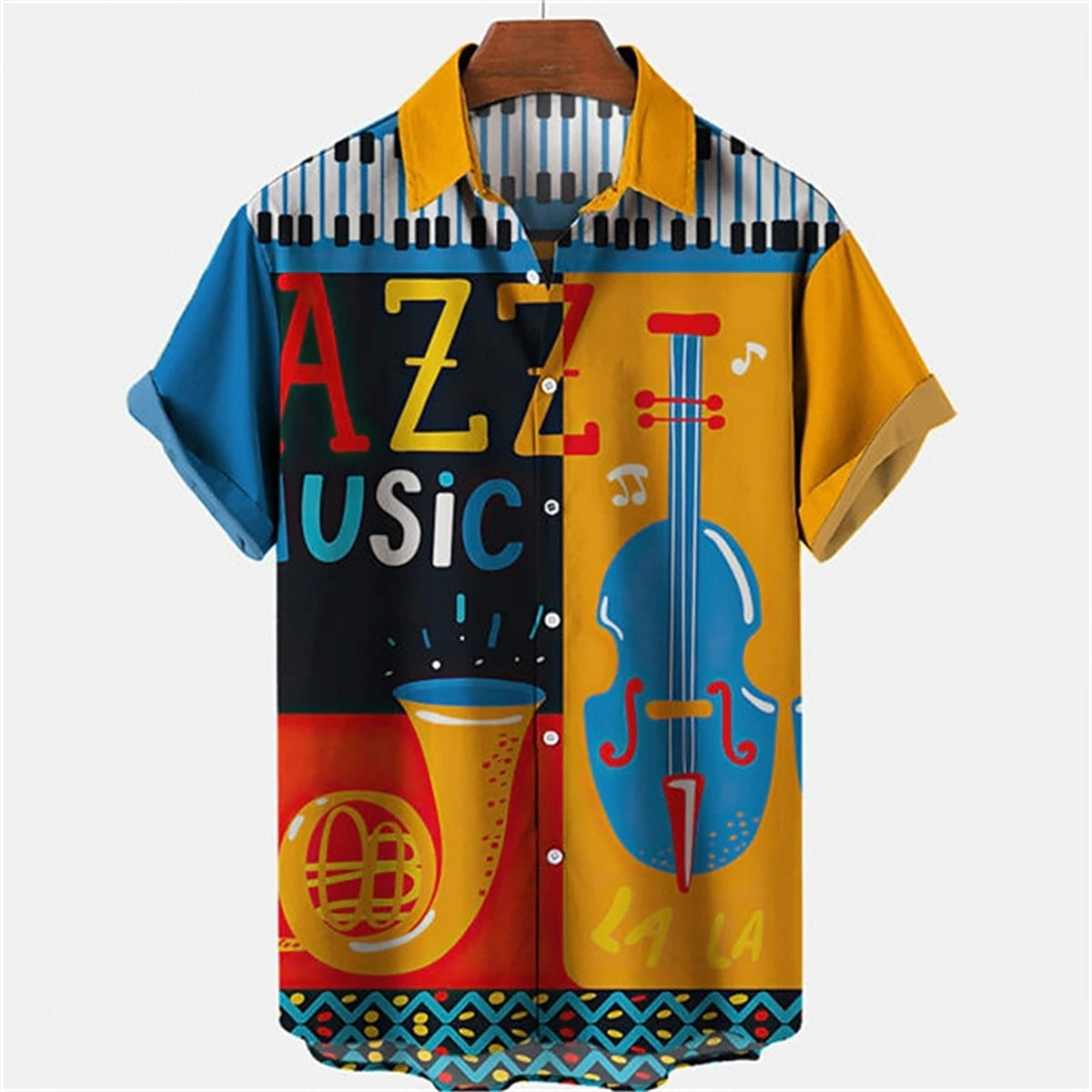 Hawaiian men's short-sleeved shirt