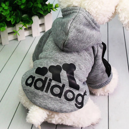 Pet Dog Clothes Adidog Dog Hoodies Autumn Winter Warm Coat for Large Dogs Jacket Sweater Puppy French Bulldog Clothing