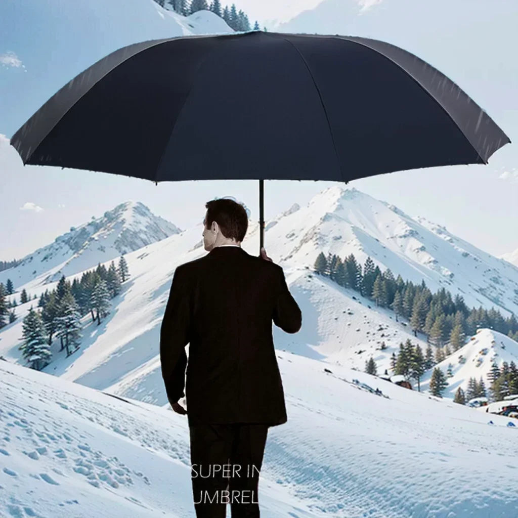 130CM Oversized Folding Windproof Waterproof Large Sun Rain Umbrella Travel Family Use