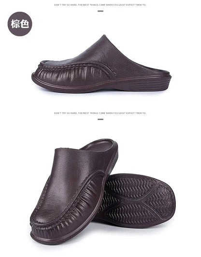 Plus Size Shoes for Men 40-47 Men's Slippers Eva Slip-on Flats Walking Shoes