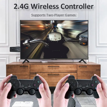 Retro Video Games Console 4K HDMI Output for TV Game Stick with 10000+ Games 9 Emulators Dual Controllers Gaming Consoles