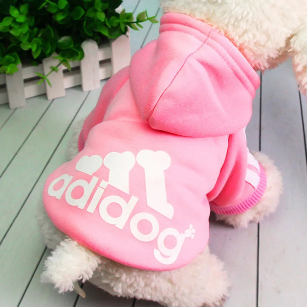 Pet Dog Clothes Adidog Dog Hoodies Autumn Winter Warm Coat for Large Dogs Jacket Sweater Puppy French Bulldog Clothing