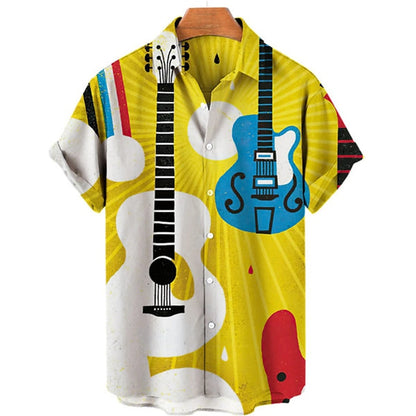 Hawaiian men's short-sleeved shirt