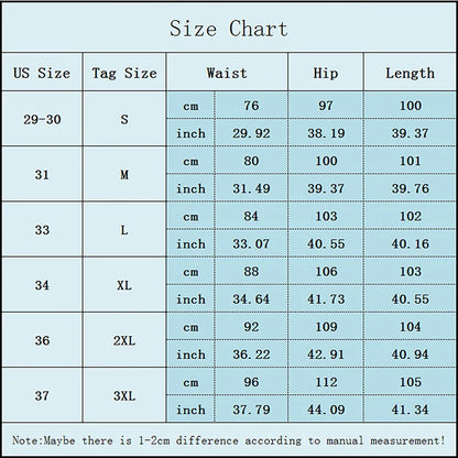 Men Black Cargo Pants Multi Pockets Jeans