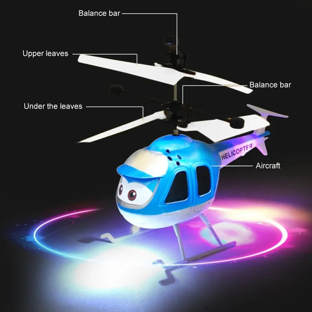 Hot Sale Mini Infrared Sensor Helicopter Aircraft 3D Gyro Helicoptero Electric Micro Helicopter Birthday Toy Gift for Kid#257747