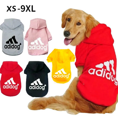 Pet Dog Clothes Adidog Dog Hoodies Autumn Winter Warm Coat for Large Dogs Jacket Sweater Puppy French Bulldog Clothing