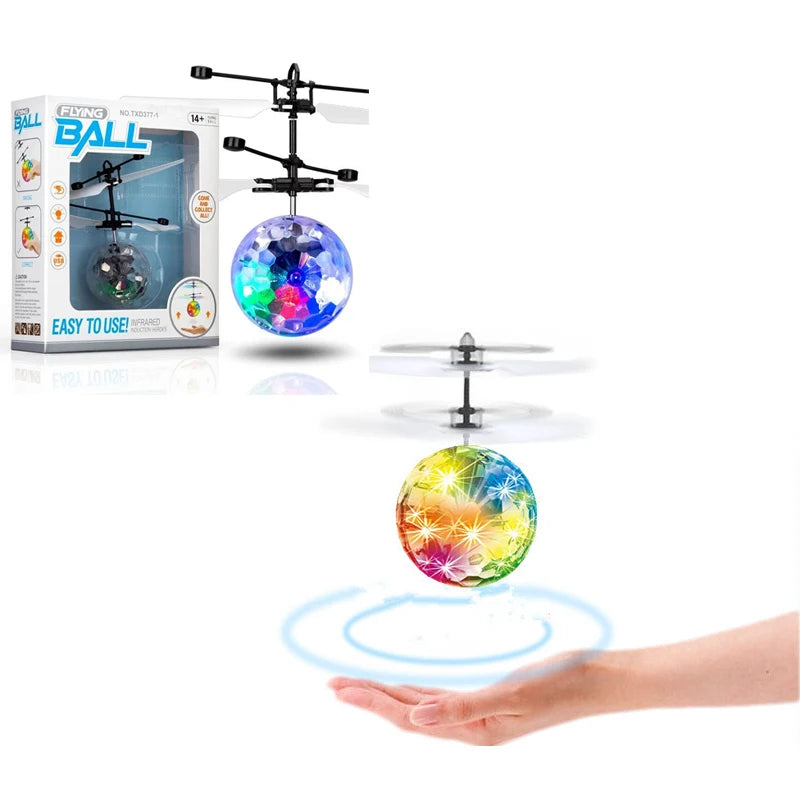 RC Toys Induction Electric Flying Ball Toy Children's RC Helicopter Toys Infrared Sensor Kids LED Light Toy  Children's Gift