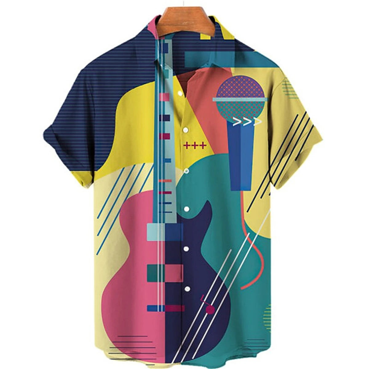 Hawaiian men's short-sleeved shirt