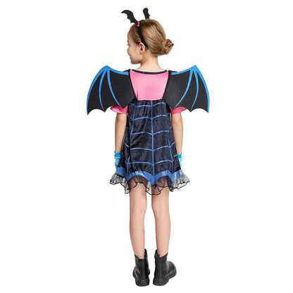 Halloween Vampire Disguise Clothing Child Disney Junior Vampirina Dress with Wings Gloves Girls All Saints' Day Kids Costume