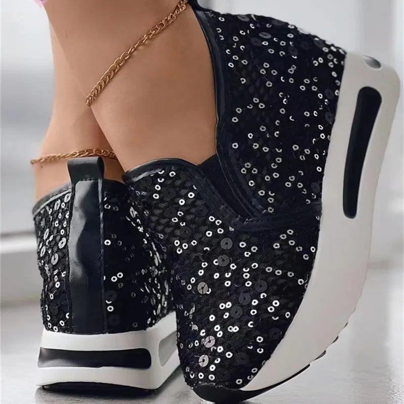 Women's Sneakers Floral Embroidery Mesh Sneakers